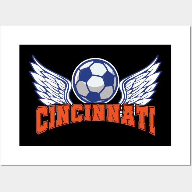 Cincinnati Soccer Wall Art by JayD World